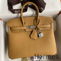 Ručne vyrobená taška Hermes Birkin 25 Retourne z kože Clemence