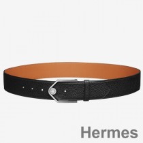 Hermes Black Licol 40 MM obojstranný kožený opasok