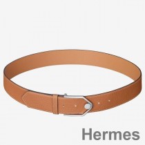 Hermes Brown Licol 40 MM obojstranný kožený opasok