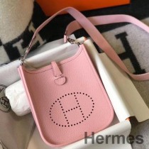 Taška Hermes Evelyne III TPM v ružovej koži Clemence