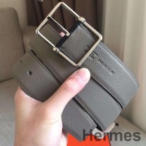 Hermes Grey Sedlo 38MM obojstranný opasok