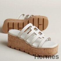 Sandále Hermes Isabella 30 z bielej teľacej kože