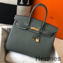 Hermes 버킨 35cm 백 인 베르트 아망드 클레멘스 가죽 GHW