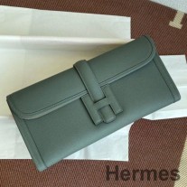 Hermes Jige Elan 29 Vert Amande Epsom 가죽 소재 클러치 백