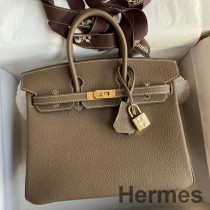 Hermes 버킨 25 토프 클레멘스 가죽 핸드메이드 백