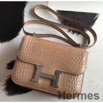 Poussiere Niloticus Crocodile 소재의 Hermes Constance 24 핸드메이드 백