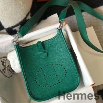 Vert Vertigo Clemence 가죽 소재의 Hermes Evelyne III TPM 백