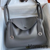 그레이 스위프트 송아지 가죽 Hermes Lindy 30 핸드메이드 백