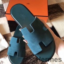 Sandalias Hermes Izmir en ante verde