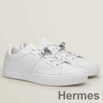 Zapatillas Hermes Day para hombre en cuero blanco