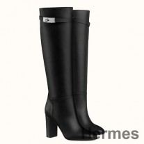 Botas Hermes Story en piel de becerro negra