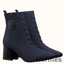 Hermes Volver 60 Botín de punto azul