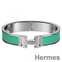 Pulsera Hermes Clic H PM con esmalte verde