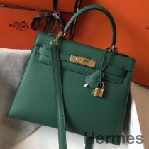 Bolso Hermes Kelly de 28 cm en cuero Epsom Vertigo Vertigo GHW