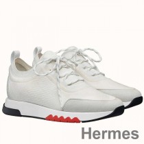 Hermes Zapatillas deportivas Addict de punto blanco de hombre