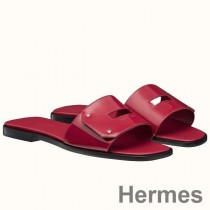Sandalias Hermes View en charol rubí