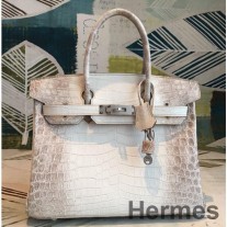 Sac Hermes Birkin 30 En Peau De Crocodile Niloticus De L'Himalaya