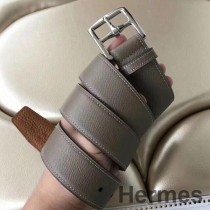Ceinture Hermes Etriviere 40 En Cuir Etoupe Epsom