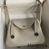 Hermes Lindy 26 Sac Fait Main En Cuir Béton Clémence