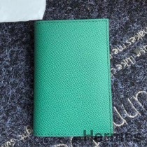Porte-Cartes Hermes MC² Euclide En Cuir Epsom Vert