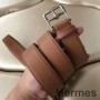 Ceinture Hermes Etriviere 40 En Cuir Epsom Marron