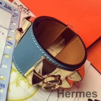 Βραχιόλι Hermes Blue Jean Epsom Collier de Chien Μέγεθος S
