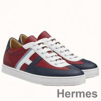 Αθλητικά παπούτσια Hermes Boomerang από πολύχρωμο δέρμα Bordeaux