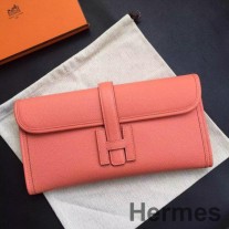 Τσάντα Clutch Hermes Jige Elan 29 In Flamingo Epsom Calfskin