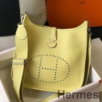 Τσάντα Hermes Evelyne III 29 PM In Jaune Poussin Clemence Leather