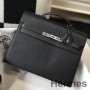 Hermes Kelly Depeche 34 Χαρτοφύλακας σε μαύρο δέρμα μοσχαριού