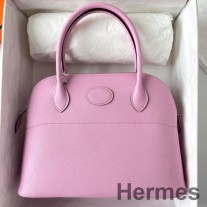 Hermes Bolide 1923 27 kézzel készített táska mályva színű Sylvestre Epsom borjúbőrből