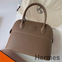 Hermes Bolide 1923 27 kézzel készített táska Taupe Epsom borjúbőrből