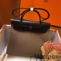 Hermes herbag cipzáras 31 cm-es táska fekete és búra színben