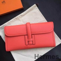 Hermes Jige Elan 29 kuplungtáska Rouge Pivoine Epsom borjúbőrben