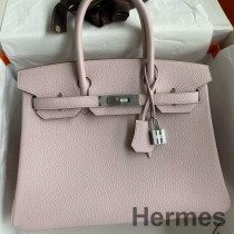 Hermes Birkin 30 Retourne kézzel készített táska mályva sápadt bőrből