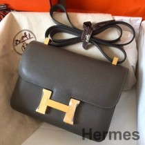 Hermes Constance 24 kézzel készített táska Ardoise Epsom bőrből