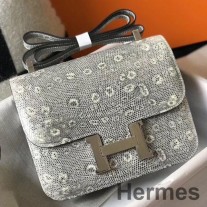 Hermes Constance 24 cm tas in Ombre reliëf natuurlijke hagedis