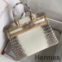 Hermes Diamond Birkin 30cm tas in Himalaya Niloticus krokodillenleer
