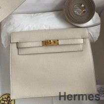 Hermes Kelly Danse II-tas van Craie Evercolor-kalfsleer