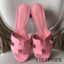 Hermes Oasis-sandalen in roze Epsom-leer