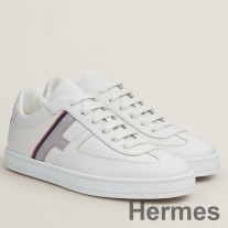 Hermes Boomerang joggesko i flerfarget hvitt skinn