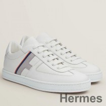 Hermes Boomerang joggesko i flerfarget hvitt skinn